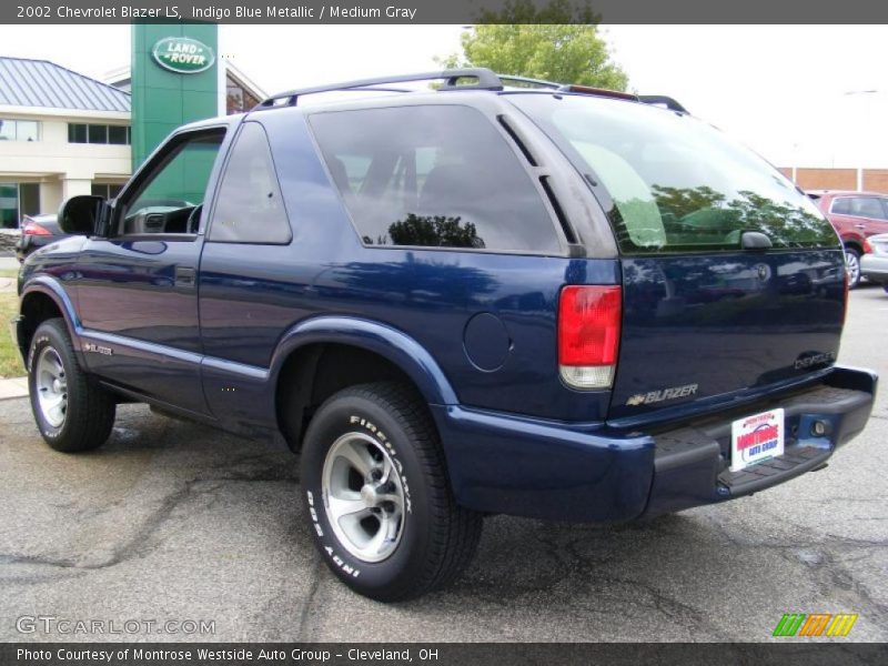Indigo Blue Metallic / Medium Gray 2002 Chevrolet Blazer LS
