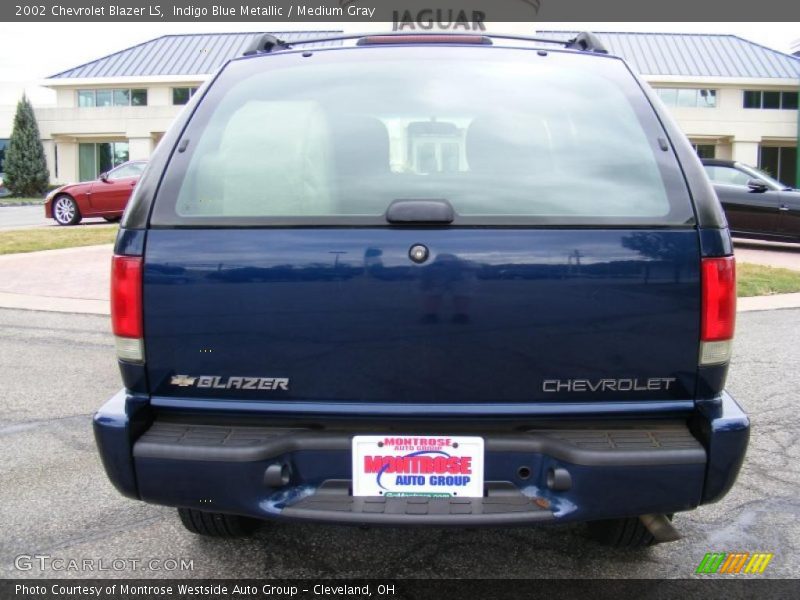 Indigo Blue Metallic / Medium Gray 2002 Chevrolet Blazer LS