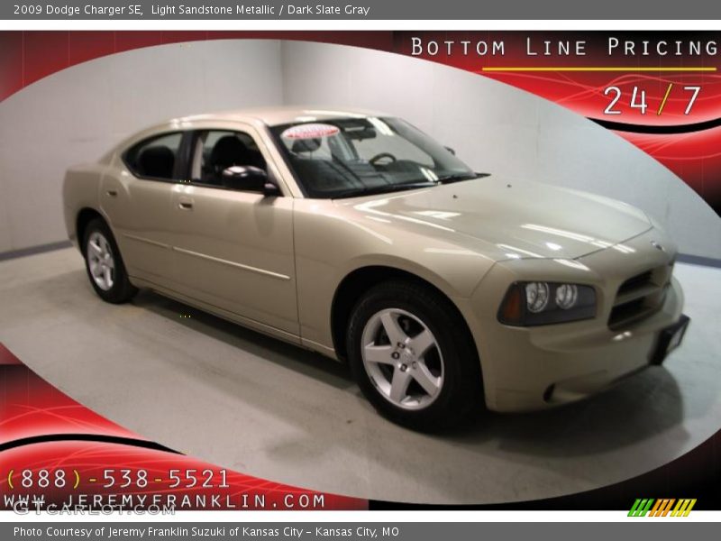 Light Sandstone Metallic / Dark Slate Gray 2009 Dodge Charger SE