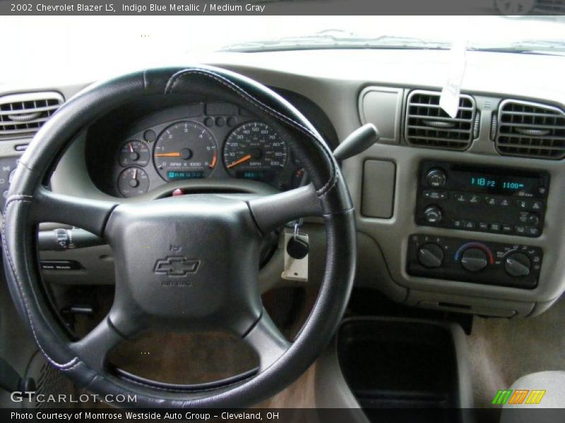 Indigo Blue Metallic / Medium Gray 2002 Chevrolet Blazer LS