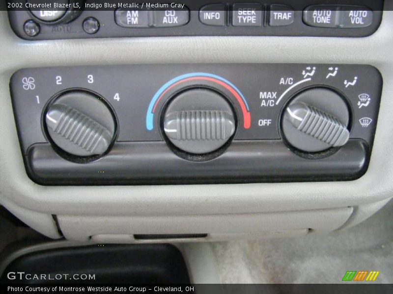 Indigo Blue Metallic / Medium Gray 2002 Chevrolet Blazer LS