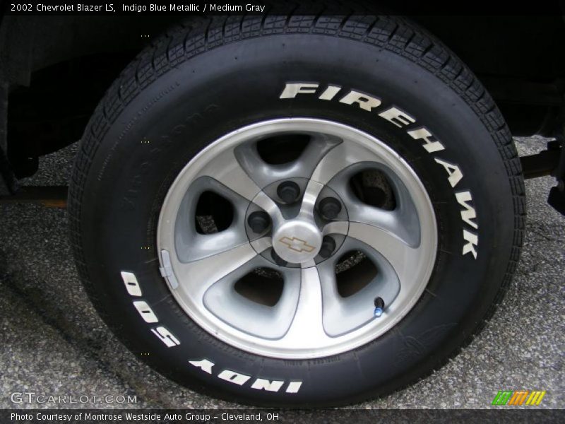 Indigo Blue Metallic / Medium Gray 2002 Chevrolet Blazer LS
