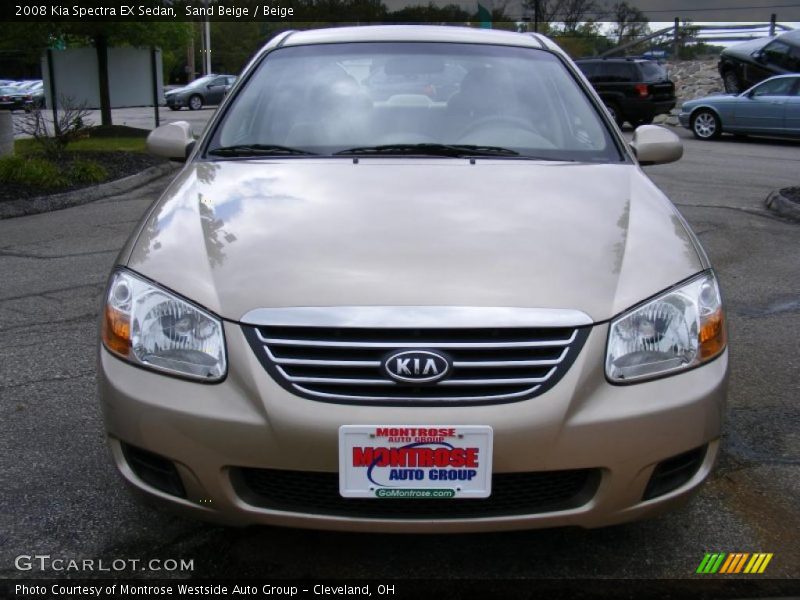 Sand Beige / Beige 2008 Kia Spectra EX Sedan