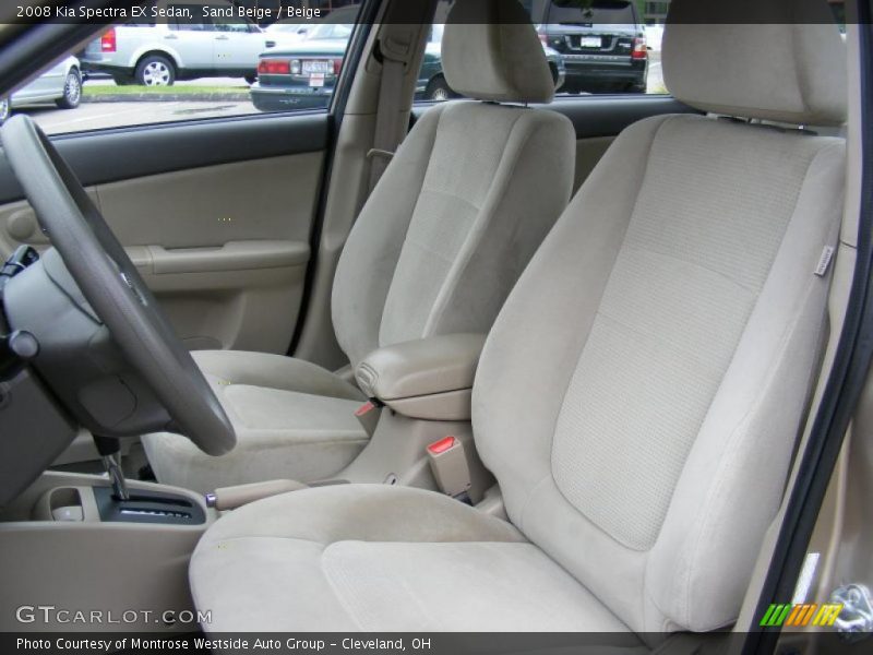Sand Beige / Beige 2008 Kia Spectra EX Sedan