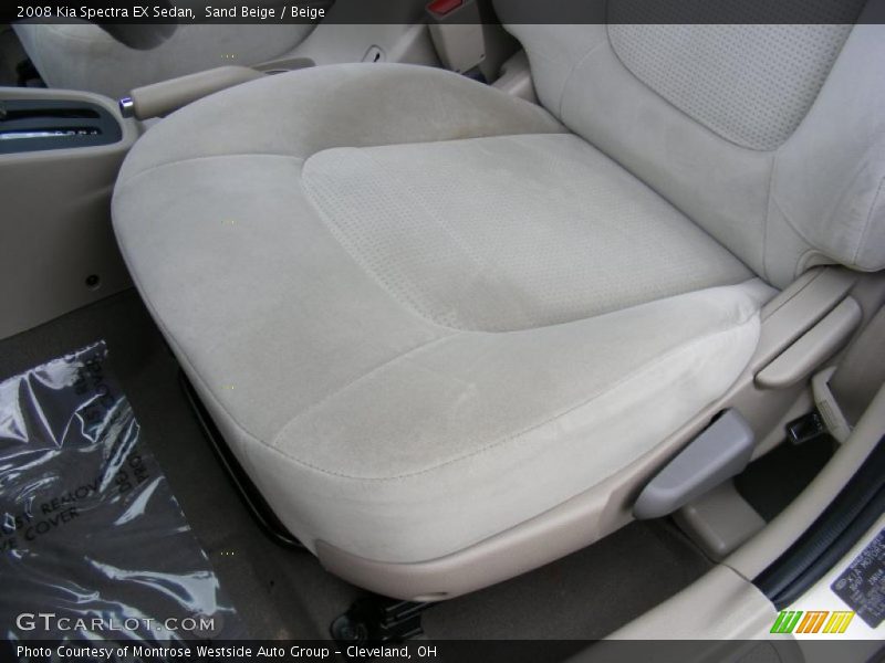 Sand Beige / Beige 2008 Kia Spectra EX Sedan