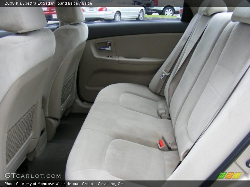 Sand Beige / Beige 2008 Kia Spectra EX Sedan