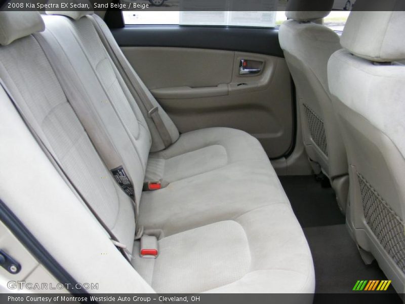 Sand Beige / Beige 2008 Kia Spectra EX Sedan