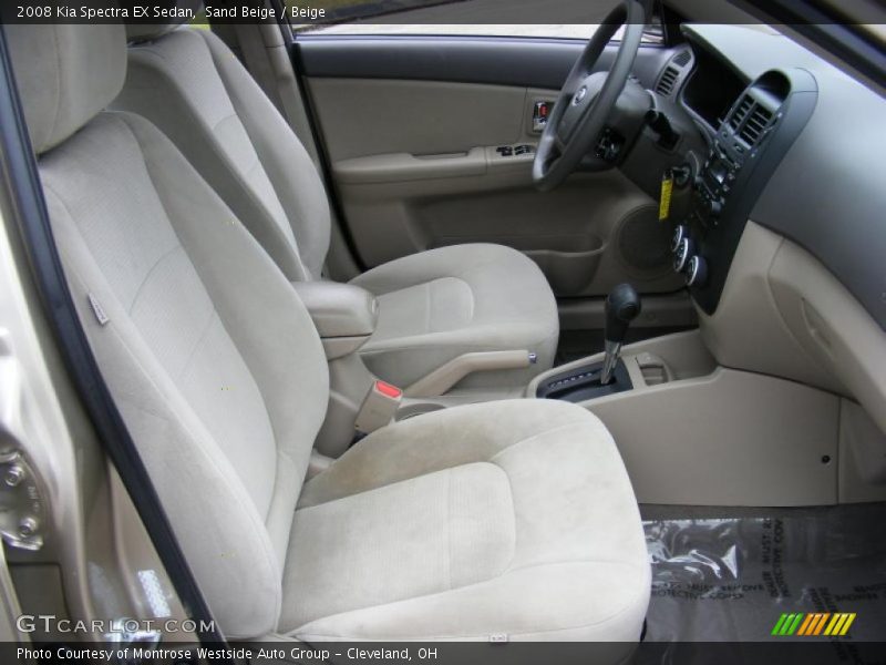 Sand Beige / Beige 2008 Kia Spectra EX Sedan