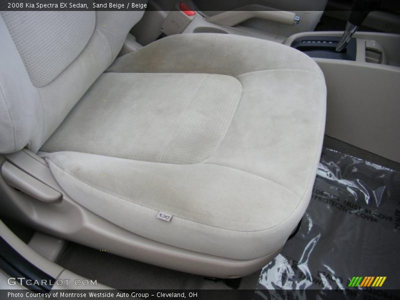 Sand Beige / Beige 2008 Kia Spectra EX Sedan