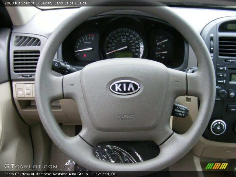 Sand Beige / Beige 2008 Kia Spectra EX Sedan