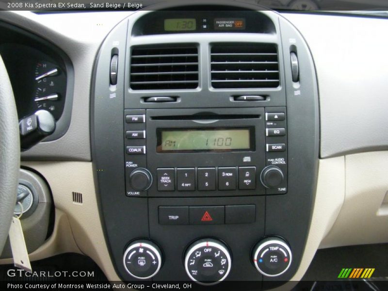 Sand Beige / Beige 2008 Kia Spectra EX Sedan