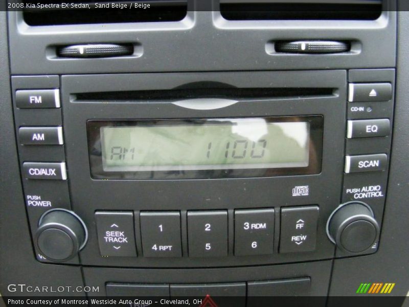 Sand Beige / Beige 2008 Kia Spectra EX Sedan