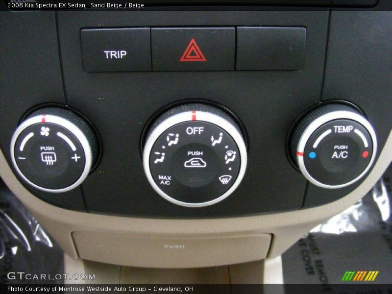 Sand Beige / Beige 2008 Kia Spectra EX Sedan