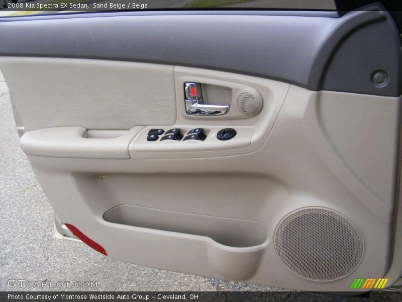 Sand Beige / Beige 2008 Kia Spectra EX Sedan