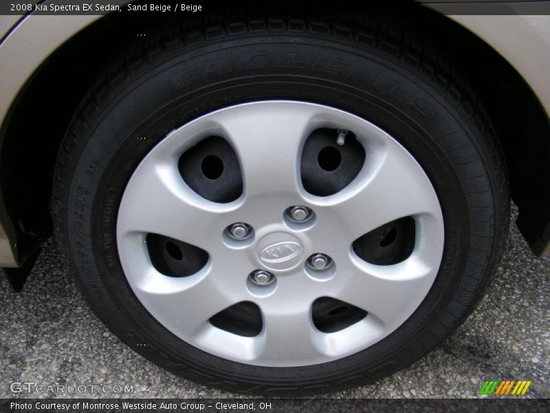 Sand Beige / Beige 2008 Kia Spectra EX Sedan