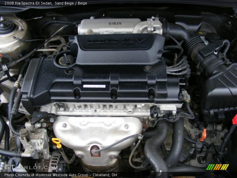 Sand Beige / Beige 2008 Kia Spectra EX Sedan