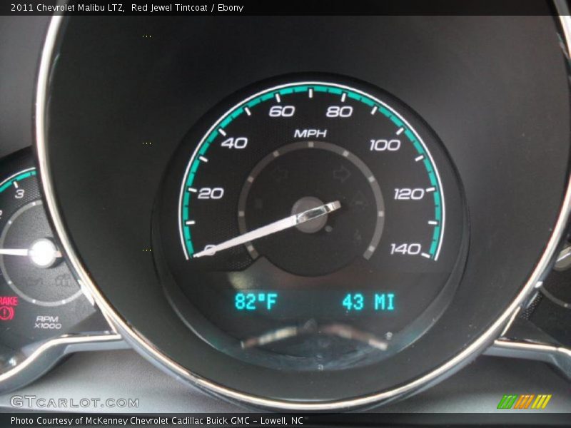 Red Jewel Tintcoat / Ebony 2011 Chevrolet Malibu LTZ