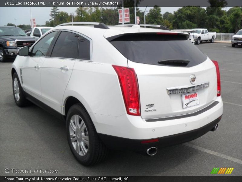 Platinum Ice Tricoat / Shale/Brownstone 2011 Cadillac SRX FWD