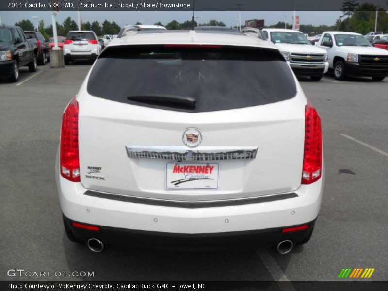 Platinum Ice Tricoat / Shale/Brownstone 2011 Cadillac SRX FWD