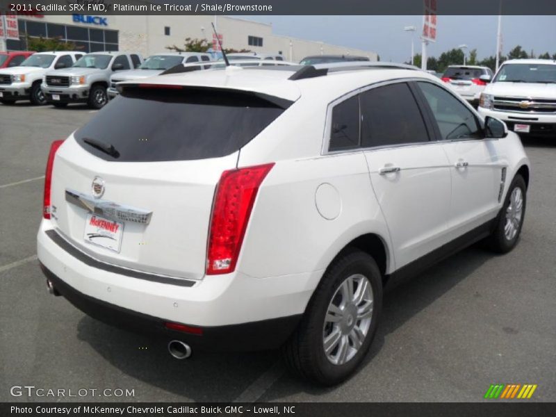 Platinum Ice Tricoat / Shale/Brownstone 2011 Cadillac SRX FWD