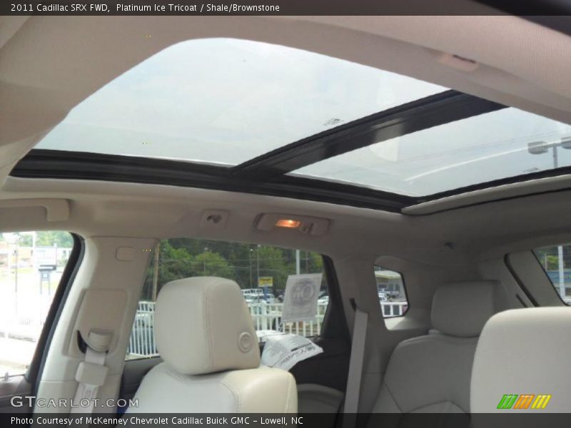 Platinum Ice Tricoat / Shale/Brownstone 2011 Cadillac SRX FWD