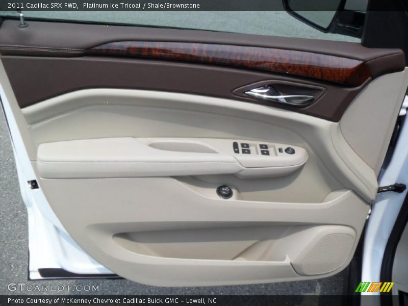 Platinum Ice Tricoat / Shale/Brownstone 2011 Cadillac SRX FWD