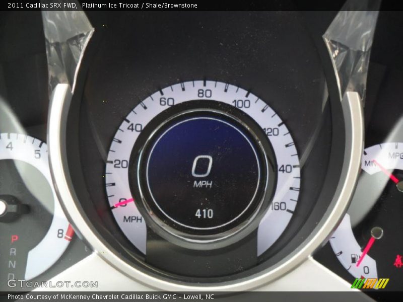 Platinum Ice Tricoat / Shale/Brownstone 2011 Cadillac SRX FWD