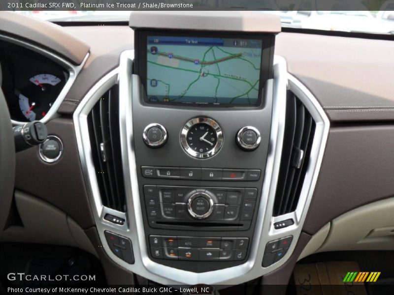 Platinum Ice Tricoat / Shale/Brownstone 2011 Cadillac SRX FWD