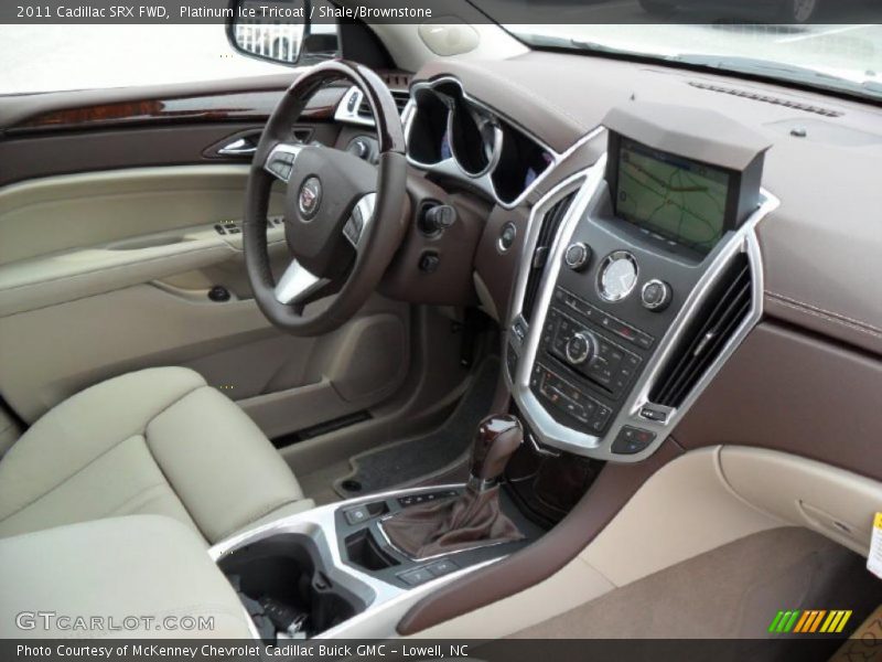 Platinum Ice Tricoat / Shale/Brownstone 2011 Cadillac SRX FWD