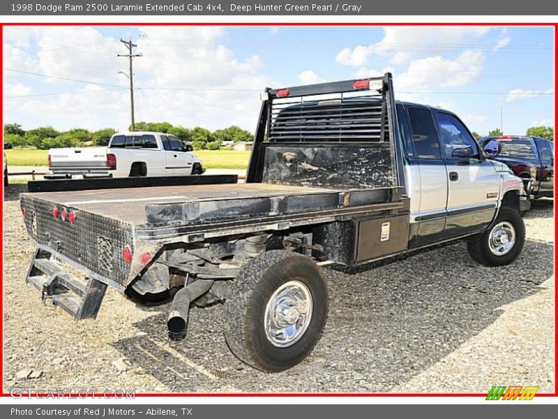 Deep Hunter Green Pearl / Gray 1998 Dodge Ram 2500 Laramie Extended Cab 4x4