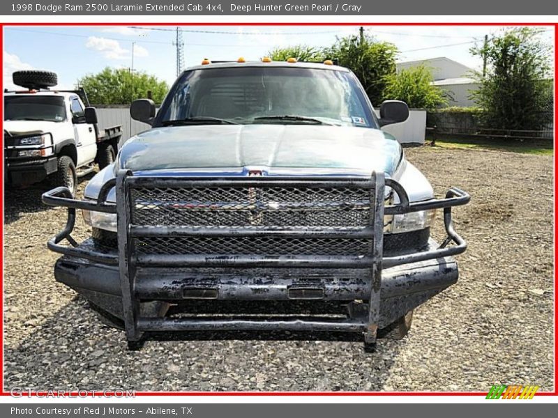 Deep Hunter Green Pearl / Gray 1998 Dodge Ram 2500 Laramie Extended Cab 4x4