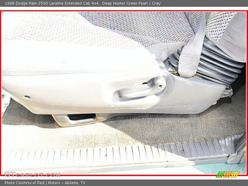 Deep Hunter Green Pearl / Gray 1998 Dodge Ram 2500 Laramie Extended Cab 4x4