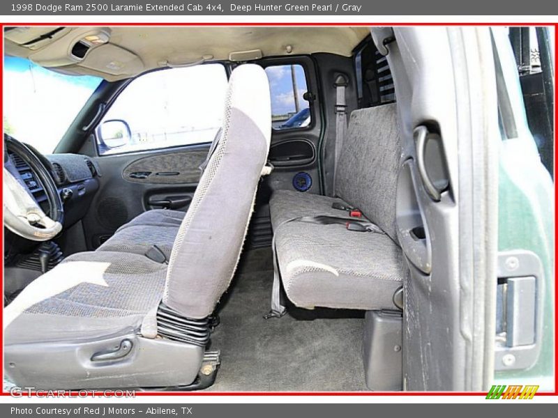 Deep Hunter Green Pearl / Gray 1998 Dodge Ram 2500 Laramie Extended Cab 4x4