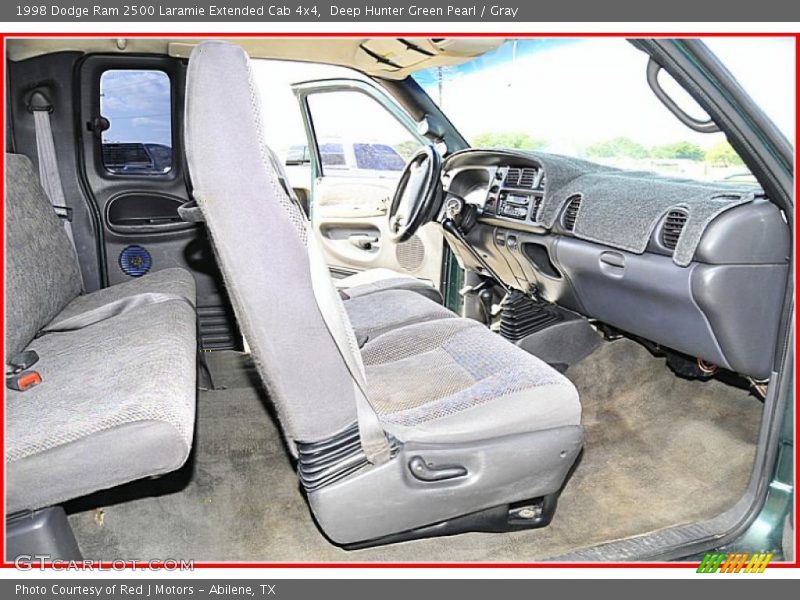 Deep Hunter Green Pearl / Gray 1998 Dodge Ram 2500 Laramie Extended Cab 4x4