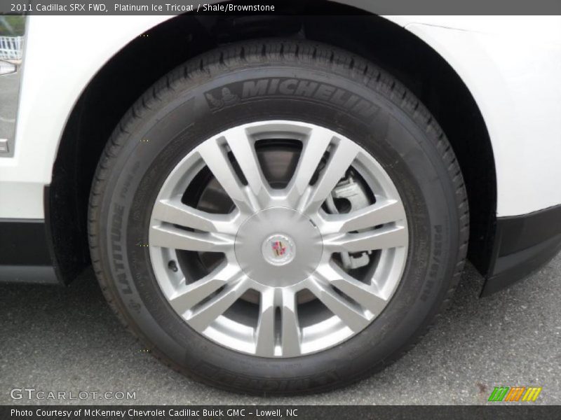 Platinum Ice Tricoat / Shale/Brownstone 2011 Cadillac SRX FWD