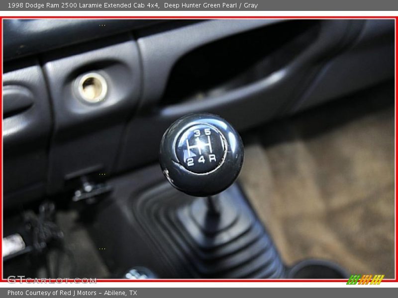 Deep Hunter Green Pearl / Gray 1998 Dodge Ram 2500 Laramie Extended Cab 4x4