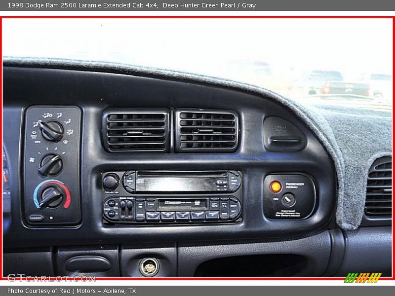 Deep Hunter Green Pearl / Gray 1998 Dodge Ram 2500 Laramie Extended Cab 4x4