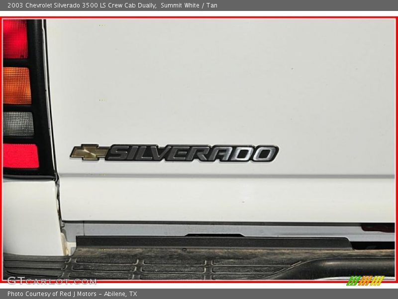 Summit White / Tan 2003 Chevrolet Silverado 3500 LS Crew Cab Dually