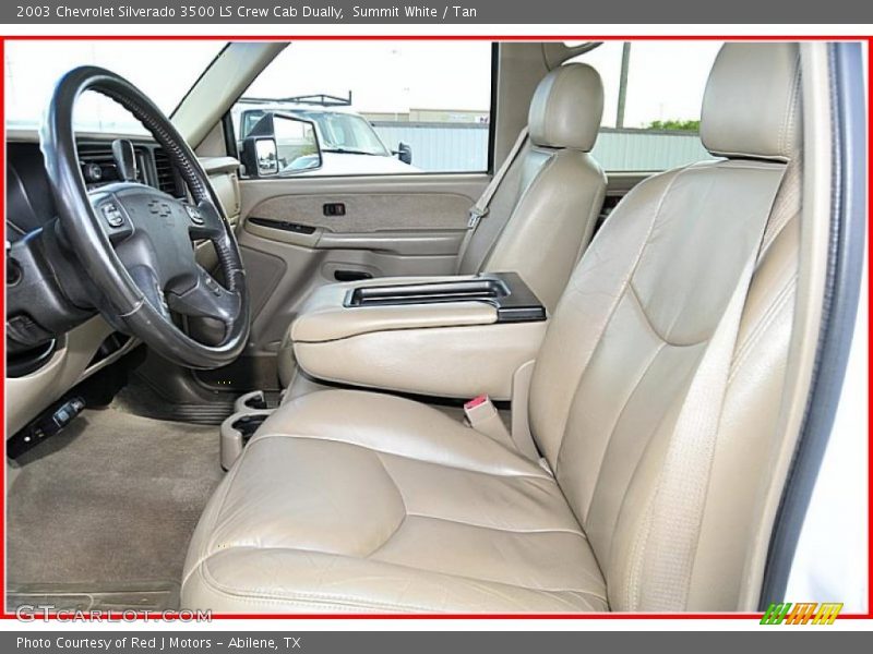 Summit White / Tan 2003 Chevrolet Silverado 3500 LS Crew Cab Dually
