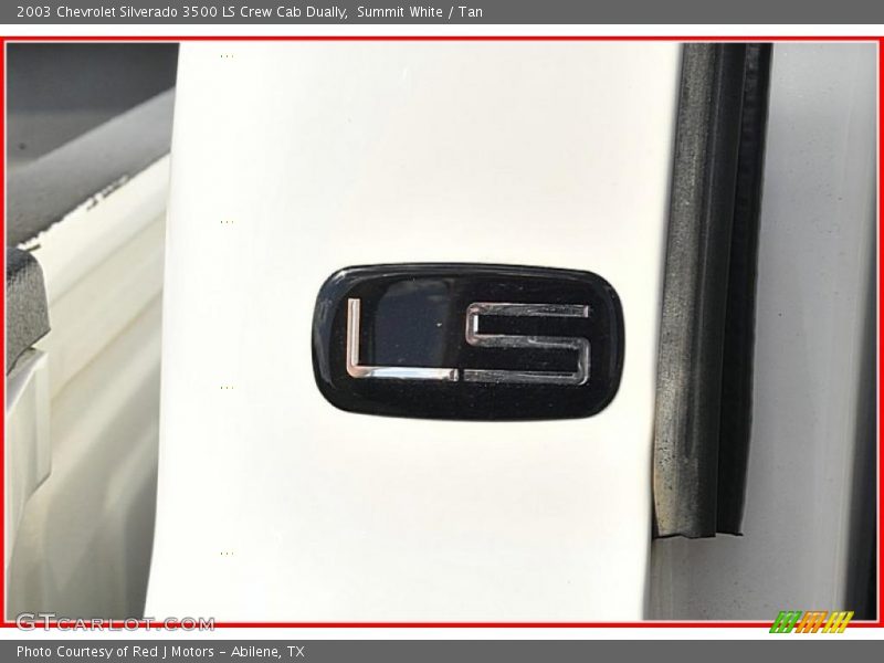 Summit White / Tan 2003 Chevrolet Silverado 3500 LS Crew Cab Dually