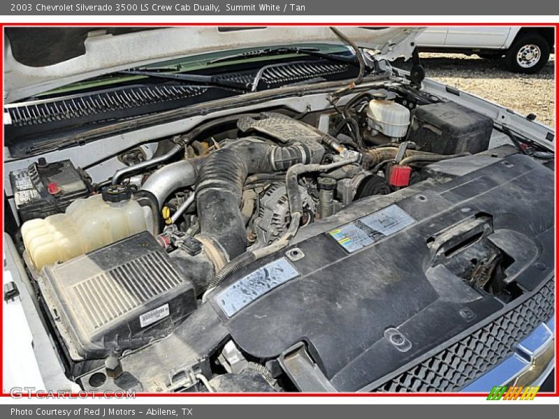 Summit White / Tan 2003 Chevrolet Silverado 3500 LS Crew Cab Dually