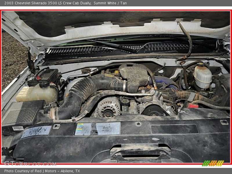 Summit White / Tan 2003 Chevrolet Silverado 3500 LS Crew Cab Dually