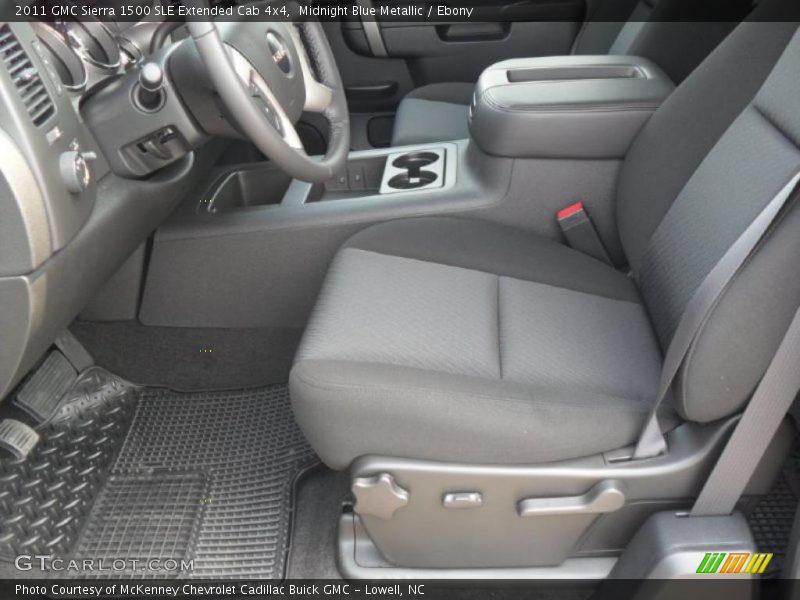 Midnight Blue Metallic / Ebony 2011 GMC Sierra 1500 SLE Extended Cab 4x4