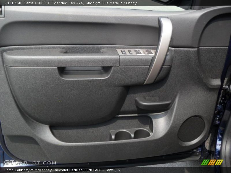Midnight Blue Metallic / Ebony 2011 GMC Sierra 1500 SLE Extended Cab 4x4