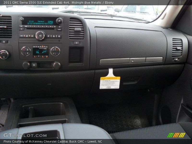 Midnight Blue Metallic / Ebony 2011 GMC Sierra 1500 SLE Extended Cab 4x4