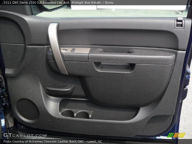 Midnight Blue Metallic / Ebony 2011 GMC Sierra 1500 SLE Extended Cab 4x4