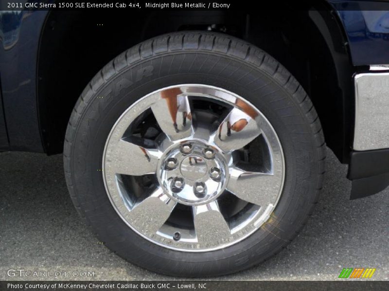 Midnight Blue Metallic / Ebony 2011 GMC Sierra 1500 SLE Extended Cab 4x4