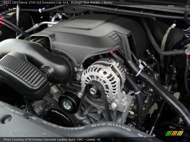 Midnight Blue Metallic / Ebony 2011 GMC Sierra 1500 SLE Extended Cab 4x4