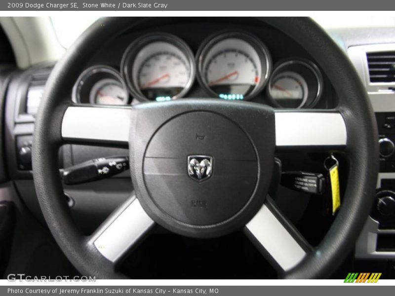 Stone White / Dark Slate Gray 2009 Dodge Charger SE
