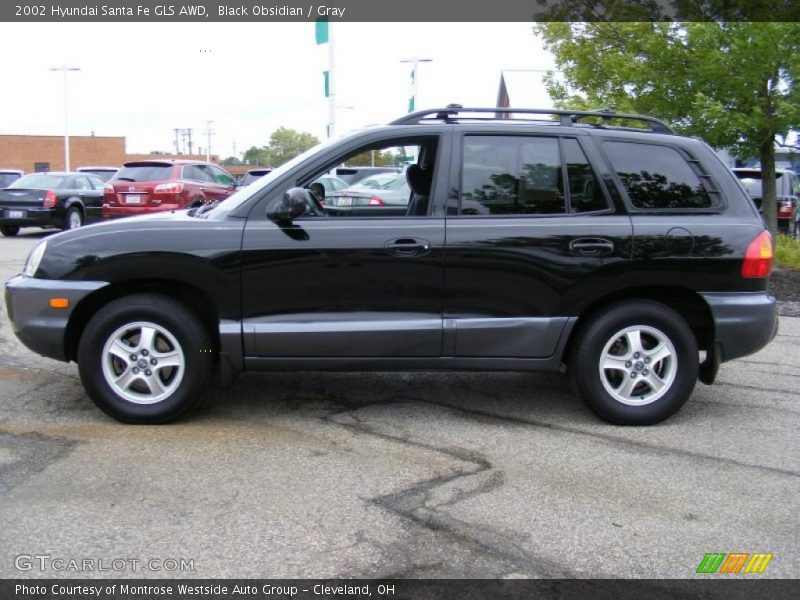 Black Obsidian / Gray 2002 Hyundai Santa Fe GLS AWD